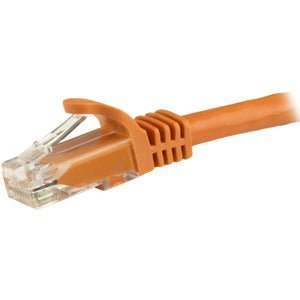 StarTech.com 5m CAT6 Ethernet Cable - Orange Snagless Gigabit - 100W PoE UTP 650MHz Category 6 Patch Cord UL Certified Wiring/TIA - 5 m Category 6 Network Cable for Network Device, Workstation - First End: 1 x RJ-45 Network - Male - Second End: 1 x RJ-45 IM2682291