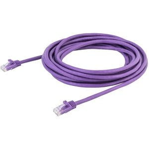 StarTech.com 5m CAT6 Ethernet Cable - Purple Snagless Gigabit - 100W PoE UTP 650MHz Category 6 Patch Cord UL Certified Wiring/TIA - 5 m Category 6 Network Cable for Network Device, Distribution Panel, Workstation - First End: 1 x RJ-45 Network - Male - Se IM3731225