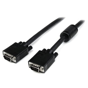 StarTech.com 5m Coax High Resolution Monitor VGA Video Cable - HD15 to HD15 M/M - 5 m VGA Video Cable for Monitor, Video Device - First End: 1 x 15-pin HD-15 - Male - Second End: 1 x 15-pin HD-15 - Male - Shielding - Black - 1 IM2061242
