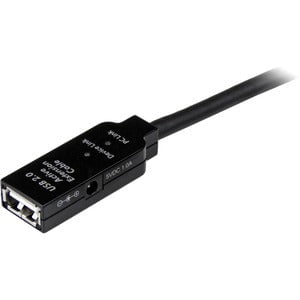 StarTech.com 5m USB 2.0 Active Extension Cable - M/F - 5 m USB Data Transfer Cable for Power Adapter, Wall Outlet - First End: 1 x 4-pin USB 2.0 Type A - Male - Second End: 1 x 4-pin USB 2.0 Type A - Female - Extension Cable - Shielding - Nickel Plated Co IM2664153