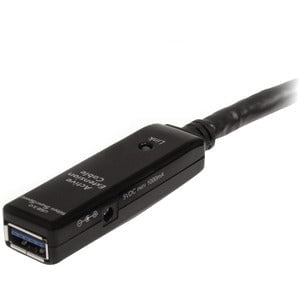 StarTech.com 5m USB 3.0 Active Extension Cable - M/F - 5 m USB Data Transfer Cable for PC, MAC - First End: 1 x 9-pin USB 3.0 Type A - Male - Second End: 1 x 9-pin USB 3.0 Type A - Female - 5 Mbit/s - Extension Cable - Shielding - Nickel Plated Connector IM1991390