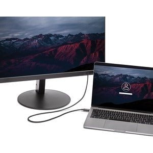 StarTech.com 6.6 ft / 2 m USB-C to DVI Cable - USB Type-C Video Adapter Cable - 1920 x 1200 - Black - 2 m DVI/USB Video/Data Transfer Cable for Projector, Workstation, MacBook, TV - First End: 1 x 25-pin DVI-D Digital Video - Male - Second End: 1 x 24-pin IM3389651