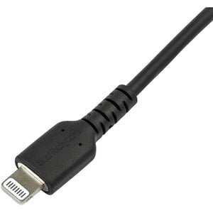 StarTech.com 6 foot/2m Durable Black USB-C to Lightning Cable, Rugged Heavy Duty Charging/Sync Cable for Apple iPhone/iPad MFi Certified - 2 m Lightning/USB-C Data Transfer Cable for iPad, iPhone, iPad Air, iPad mini, Charger - First End: 1 x 24-pin USB 2 IM4643989