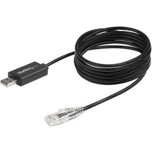 StarTech.com 6 ft / 1.8 m Cisco USB Console Cable - USB to RJ45 Rollover Cable - Transfer rates up to 460Kbps - M/M - Windowsï¿½, Mac and Linuxï¿½ Compatible - 1.80 m RJ-45/USB Network Cable for Notebook, Desktop Computer, Router, Server, Switch - First E IM4487332