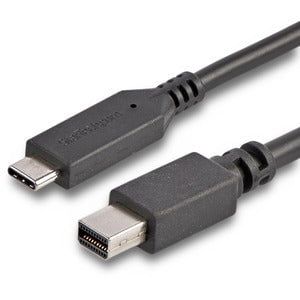 StarTech.com 6 ft. / 1.8 m USB-C to Mini DisplayPort Cable - 4K 60Hz - Black - USB 3.1 Type-C to Mini DP Adapter Cable - mDP Cable - 1.83 m Mini DisplayPort/USB A/V Cable for Chromebook, Monitor, iMac, Notebook, MacBook, TV - First End: 1 x 24-pin USB 3.1 IM4150588
