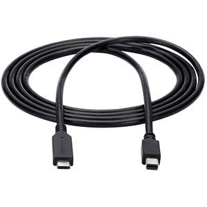 StarTech.com 6 ft. / 1.8 m USB-C to Mini DisplayPort Cable - 4K 60Hz - Black - USB 3.1 Type-C to Mini DP Adapter Cable - mDP Cable - 1.83 m Mini DisplayPort/USB A/V Cable for Chromebook, Monitor, iMac, Notebook, MacBook, TV - First End: 1 x 24-pin USB 3.1 IM4150588