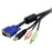 StarTech.com 6 ft 4-in-1 USB VGA KVM Switch Cable with Audio - 1.83 m KVM Cable for Keypad, KVM Switch - First End: 1 x 15-pin HD-15 - Male, 2 x Mini-phone Audio - Male - Second End: 1 x 15-pin HD-15 - Male, 2 x Mini-phone Audio - Male, 1 x 4-pin Type A K IM2902566