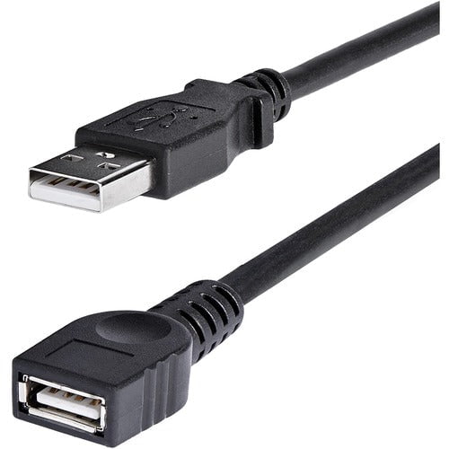 StarTech.com 6 ft Black USB 2.0 Extension Cable A to A - M/F - 1.83 m USB Data Transfer Cable for Peripheral Device, PC, MAC, Printer - First End: 1 x 4-pin USB 2.0 Type A - Male - Second End: 1 x 4-pin USB 2.0 Type A - Female - 480 Mbit/s - Extension Cab IM1616869