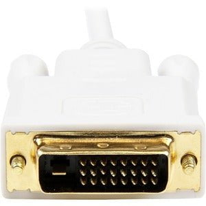 StarTech.com 6 ft Mini DisplayPort to DVI Adapter Converter Cable - Mini DP to DVI 1920x1200 - White - 1.83 m DVI/Mini DisplayPort Video Cable for Ultrabook, TV, Projector, MacBook - First End: 1 x 20-pin Mini DisplayPort Digital Audio/Video - Male - Seco IM2465242