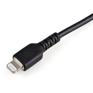 StarTech.com 6 inch/15cm Durable Black USB-A to Lightning Cable, Rugged Heavy Duty Charging/Sync Cable for Apple iPhone/iPad MFi Certified - 15 cm Lightning/USB Data Transfer Cable for iPhone, iPad Air, iPad mini, Mobile Device - First End: 1 x 8-pin Ligh IM5088362