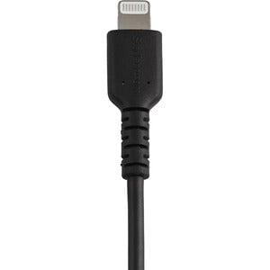 StarTech.com 6 inch/15cm Durable Black USB-A to Lightning Cable, Rugged Heavy Duty Charging/Sync Cable for Apple iPhone/iPad MFi Certified - 15 cm Lightning/USB Data Transfer Cable for iPhone, iPad Air, iPad mini, Mobile Device - First End: 1 x 8-pin Ligh IM5088362