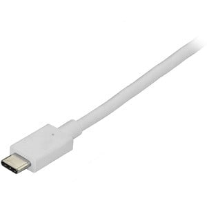 StarTech.com 6ft/1.8m USB C to DisplayPort 1.2 Cable 4K 60Hz - USB Type-C to DP Video Adapter Monitor Cable HBR2 - TB3 Compatible - White - 1.80 m DisplayPort/Thunderbolt 3 A/V Cable for Video Device, Monitor, Workstation, Projector, MacBook, Ultrabook, T IM3962948