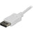 StarTech.com 6ft/1.8m USB C to DisplayPort 1.2 Cable 4K 60Hz - USB Type-C to DP Video Adapter Monitor Cable HBR2 - TB3 Compatible - White - 1.80 m DisplayPort/Thunderbolt 3 A/V Cable for Video Device, Monitor, Workstation, Projector, MacBook, Ultrabook, T IM3962948