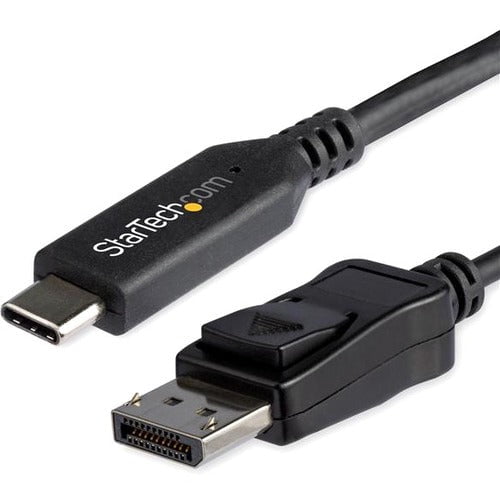 StarTech.com 6ft/1.8m USB C to Displayport 1.4 Cable Adapter - 4K/5K/8K USB Type C to DP 1.4 Monitor Video Converter Cable - HDR/HBR3/DSC - USB-C to DisplayPort 1.4 cable with HDR/DisplayHDR/HBR3/DSC/HDCP 2.2/1.4; 8K 60Hz/4K 120Hz/1080p - USB-C to DP adap IM4548315