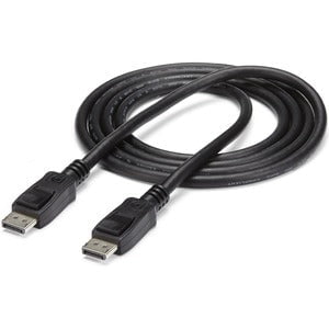 StarTech.com 6ft (2m) DisplayPort 1.2 Cable, 4K x 2K UHD VESA Certified DisplayPort Cable, DP Cable/Cord for Monitor, w/ Latches - 1.83 m DisplayPort A/V Cable for Audio/Video Device, Monitor, Workstation, Projector - First End: 1 x 20-pin DisplayPort 1.2 IM1598622
