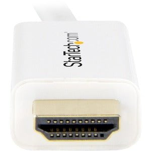 StarTech.com 6ft (2m) Mini DisplayPort to HDMI Cable, 4K 30Hz Video, Mini DP to HDMI Adapter/Converter Cable, mDP to HDMI Monitor, White - 2 m HDMI/Mini DisplayPort A/V Cable for PC, MacBook, Ultrabook, Projector, Mac mini, Dock - First End: 1 x 20-pin Mi IM2940628