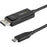 StarTech.com 6ft (2m) USB C to DisplayPort 1.2 Cable 4K 60Hz - Reversible DP to USB-C / USB-C to DP Video Adapter Monitor Cable HBR2/HDR - 2 m DisplayPort/USB-C A/V Cable for Audio/Video Device, Monitor, Notebook, Amplifier, MAC, Mobile Device - First End IM4790557