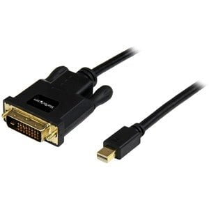StarTech.com 6ft Mini DisplayPort to DVI Cable, Mini DP to DVI-D Adapter/Converter Cable, 1080p Video, mDP 1.2 to DVI Monitor/Display - 1.83 m DVI/Mini DisplayPort Video Cable for TV, Ultrabook, Projector, MacBook, Mac mini - First End: 1 x 20-pin Mini Di IM2465241