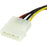 StarTech.com 6in 4 Pin Molex to SATA Power Cable Adapter - For Hard Drive - 15.24 cm Cord Length - 1 IM1590402