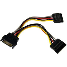 StarTech.com 6in SATA Power Y Splitter Cable Adapter - For Disk Drive - 15.24 cm Cord Length IM1822430