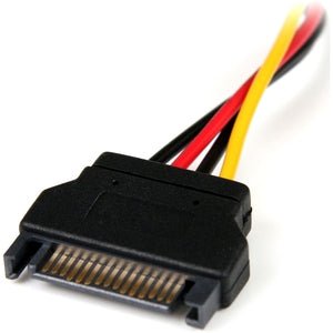 StarTech.com 6in SATA to LP4 Power Cable Adapter - For Hard Drive - Black - 15.24 cm Cord Length IM1619132
