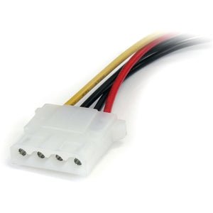StarTech.com 6in SATA to LP4 Power Cable Adapter - For Hard Drive - Black - 15.24 cm Cord Length IM1619132