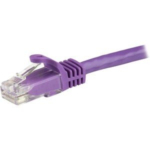 StarTech.com 7.5m CAT6 Ethernet Cable - Purple Snagless Gigabit - 100W PoE UTP 650MHz Category 6 Patch Cord UL Certified Wiring/TIA - 7.50 m Category 6 Network Cable for Network Device, Wall Outlet, Workstation - First End: 1 x RJ-45 Network - Male - Seco IM4833292