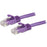StarTech.com 7.5m CAT6 Ethernet Cable - Purple Snagless Gigabit - 100W PoE UTP 650MHz Category 6 Patch Cord UL Certified Wiring/TIA - 7.50 m Category 6 Network Cable for Network Device, Wall Outlet, Workstation - First End: 1 x RJ-45 Network - Male - Seco IM4833292