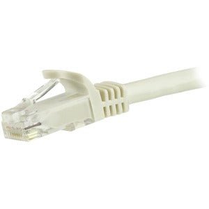 StarTech.com 7.5m CAT6 Ethernet Cable - White Snagless Gigabit - 100W PoE UTP 650MHz Category 6 Patch Cord UL Certified Wiring/TIA - 7.50 m Category 6 Network Cable for Network Device, Wall Outlet, Workstation - First End: 1 x RJ-45 Network - Male - Se... IM4833294
