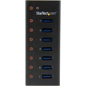 StarTech.com 7 Port USB 3.0 Hub - 5Gbps - Desktop or Wall-mountable Metal Enclosure - USB - External - 7 USB Port(s) - 7 USB 3.0 Port(s) IM2875734