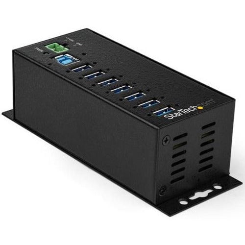 StarTech.com 7 Port USB Hub w/ Power Adapter - Metal Industrial USB 3.0 Data Hub - Din Rail, Wall & Desk Mountable USB 3.2 Gen 1 5Gbps Hub - USB 3.0 Type B - External - 7 USB Port(s) - 7 USB 3.1 Port(s) - UASP Support - PC - TAA Compliant IM4633992