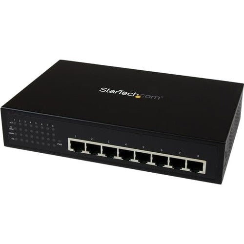 StarTech.com 8 Port Gigabit PoE Switch - 8 Ports - 10/100/1000Base-T - 2 Layer Supported - Wall Mountable, Desktop IM2572139