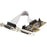 StarTech.com 8 Port PCI Express Low Profile Serial Adapter Card - PCI Express - 8 x DB-9 RS-232 - Serial, Via Cable - Plug-in Card - TAA Compliant IM1603529