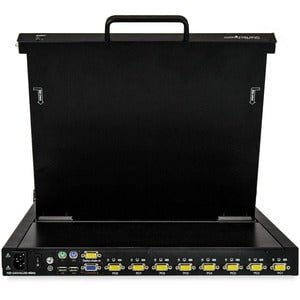 StarTech.com 8-Port Rackmount KVM Console with 17" Display - 8 Computer(s) - 43.2 cm (17") LCD - SXGA - 1280 x 1024 - 2 x PS/2 Port - 2 x USB - 1 x VGA - 8 - Keyboard - TouchPad - 120 V AC, 230 V AC Input Voltage - 1U High - PC - Steel - Black IM4400775