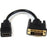 StarTech.com 8in HDMIÂ® to DVI-D Video Cable Adapter - HDMI Female to DVI Male - 20.32 cm DVI/HDMI Video Cable for Video Device, Notebook - First End: 1 x 19-pin HDMI Digital Audio/Video - Female - Second End: 1 x 25-pin DVI-D Digital Video - Male - Suppo IM2325419