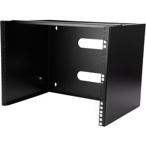 StarTech.com 8U Wall Mount Rack, 14in Deep, 19 inch Wall Mount Network Rack, Wall Mounting Patch Panel Bracket for Switch/IT Equipment - For Patch Panel, LAN Switch - 8U Rack Height x 449.58 mm Rack Width x 304.80 mm Rack Depth - Wall Mountable - Black - IM3418949