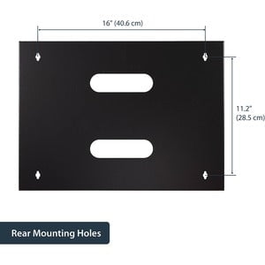 StarTech.com 8U Wall Mount Rack, 14in Deep, 19 inch Wall Mount Network Rack, Wall Mounting Patch Panel Bracket for Switch/IT Equipment - For Patch Panel, LAN Switch - 8U Rack Height x 449.58 mm Rack Width x 304.80 mm Rack Depth - Wall Mountable - Black - IM3418949
