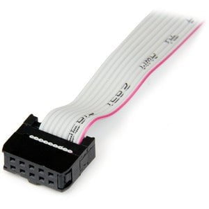 StarTech.com 9-pin Serial to 10-pin Header Slot Plate - Serial panel - DB-9 (M) - 10 pin IDC (F) - 41 cm - 40.64 cm Serial Data Transfer Cable for Motherboard, PC - First End: 1 x 9-pin DB-9 Serial - Male - Second End: 1 x 10-pin IDC Serial - Female - Gre IM1613922