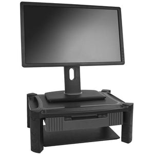 StarTech.com Adjustable Monitor Riser, Drawer, Monitors up to 32" (22lb/10kg), Adjustable Height, Monitor Stand, Computer Monitor Riser - Free up desk space and work in greater comfort w/ this adjustable monitor stand - Monitor Riser - Drawer - Height Adj IM3606353