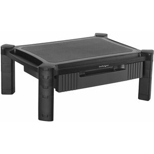 StarTech.com Adjustable Monitor Riser, Drawer, Monitors up to 32" (22lb/10kg), Adjustable Height, Monitor Stand, Computer Monitor Riser - Free up desk space and work in greater comfort w/ this adjustable monitor stand - Monitor Riser - Drawer - Height Adj IM3606353