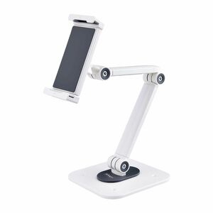 StarTech.com Adjustable Tablet Stand for Desk, Up to 1kg, Universal Tablet Stand Holder Desk/Wall, Ergonomic Articulating Tablet Mount - Universal stand for Tablets 5-8.8in wide/0.4in thick; Capacity 2.2lb; Tablet stand holder ships assembled; Wall/desk m IM5684052
