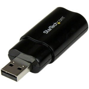StarTech.com Audio USB Adapter - 1 x Type A USB 2.0 USB Male - 1 x Mini-phone Audio In Female, 1 x Mini-phone Audio Out Female - Black - TAA Compliant IM1597687
