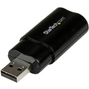 StarTech.com Audio USB Adapter - 1 x Type A USB 2.0 USB Male - 1 x Mini-phone Audio In Female, 1 x Mini-phone Audio Out Female - Black - TAA Compliant IM1597687