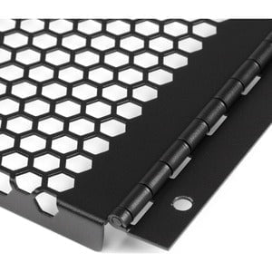 StarTech.com Blanking Panel - 4U - Vented - Hinged Rack Panel - 19in - TAA Compliant - Hassle-free Installation - Filler Panel - Steel, Plastic - Black - 4U Rack Height - 1 Pack - 15.2 mm Height - 177.8 mm Width - 482.6 mm Depth - TAA Compliant IM2995998