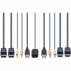 StarTech.com C2-DD46-UA2-CBL-KVM KVM Switchbox - 2 Computer(s) - 1 Local User(s) - 4K - 3840 x 2160 - 4 x USB - 6 x DisplayPort IM5863128