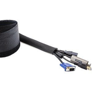 StarTech.com Cable Management Sleeve, Trimmable Heavy Duty Cable Wrap, 3mx3cm IM5560702