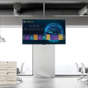 StarTech.com Ceiling TV Mount - 1.8' to 3' Short Pole - 32 to 75" TVs with a weight capacity of up to 110 lb. (50 kg) - Telescopic pole can extend from 22" to 33.5" (560 to 910 mm) - Ceiling mount swivels +60 /-60 degrees to adjust to your ceiling - Swive IM3612495