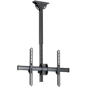 StarTech.com Ceiling TV Mount - 1.8' to 3' Short Pole - 32 to 75" TVs with a weight capacity of up to 110 lb. (50 kg) - Telescopic pole can extend from 22" to 33.5" (560 to 910 mm) - Ceiling mount swivels +60 /-60 degrees to adjust to your ceiling - Swive IM3612495