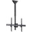 StarTech.com Ceiling TV Mount - 1.8' to 3' Short Pole - 32 to 75" TVs with a weight capacity of up to 110 lb. (50 kg) - Telescopic pole can extend from 22" to 33.5" (560 to 910 mm) - Ceiling mount swivels +60 /-60 degrees to adjust to your ceiling - Swive IM3612495