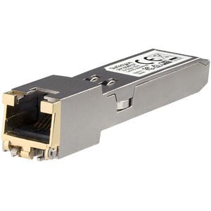 StarTech.com Cisco Compatible SFP+ Transceiver Module - 10GBASE-T - For Data Networking - 1 x RJ-45 Duplex 10GBase-T LAN - Twisted Pair10 Gigabit Ethernet - 10GBase-T - Hot-pluggable IM4298559
